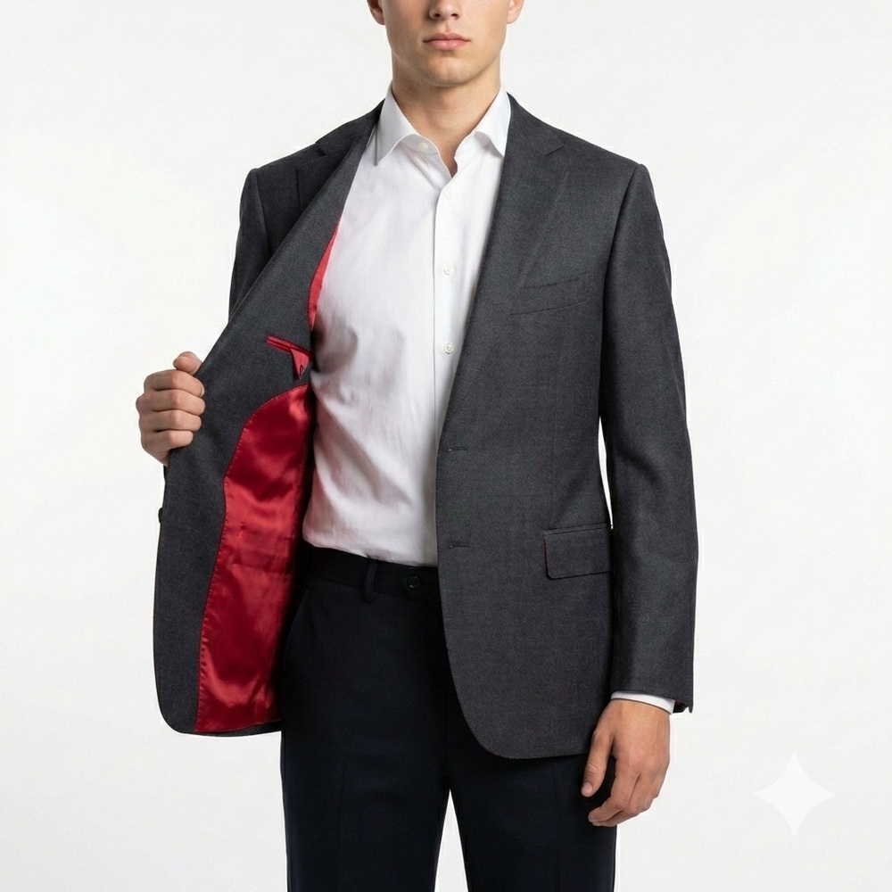 Suitsupply Mens Sienna 100 Wool Blazer Grey 42R